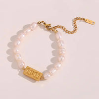 11:11 Angel Number Pearl Bracelet | Anti-Tarnish Gold-Plated