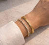 Hexagon Zircon & Classic Tennis Bracelet Combo
