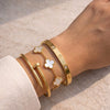 The 'It Girl' 3-Piece Bracelet Stack - Anti-Tarnish Gold Plated