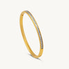 Anti-Tarnish Slim Crystal Hinged Bangle | Premium Fashion Jewelry