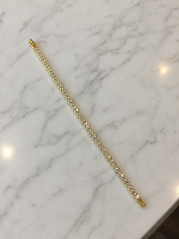 The "Main Character" Bracelet Stack | Heart Bangle & Tennis Chain Combo