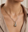 Magnetic Holding Hands Couple Necklace - Anti-Tarnish Gold & Silver Plated | Moncheri