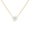 Heart Diamond Look Necklace - Anti-Tarnish Western Jewellery