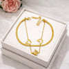 Korean Style Double Layer Butterfly Bracelet | Anti-Tarnish Gold Plated