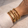 Aesthetic 3-Piece Bangle Stack | Anti-Tarnish Fashion Jewelry