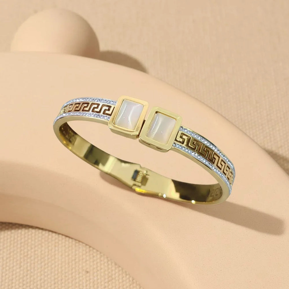 Radiant Minimalist Luxe 3-Piece Anti-Tarnish Gold Plated Bracelet Stack