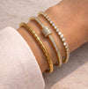 Signature "IT-Girl" Bracelet Stack | 3-Piece Anti-Tarnish Combo Set