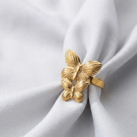 Double Butterfly Ring - Anti Tarnish Gold Plated