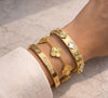The 'It Girl' Clover Bracelet Stack - 3 Piece Anti-Tarnish Set