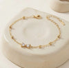 Coquette Crystal Bow Bracelet - Anti-Tarnish Gold Plated