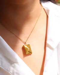 Love Envelope Secret Message Necklace | Anti-Tarnish Gold Plated
