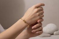 Minimalist Knot Cuff Bracelet - Anti-Tarnish Gold Plated | Korean Style