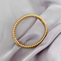 Anti-Tarnish Beaded Ball Bracelet | 18K Gold Plated Minimalist Korean Design