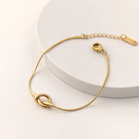 Infinity Knot Gold Plated Bracelet - Anti Tarnish Everyday Wear