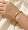 Korean Teardrop Gold-Plated Bracelet - Anti-Tarnish & Waterproof