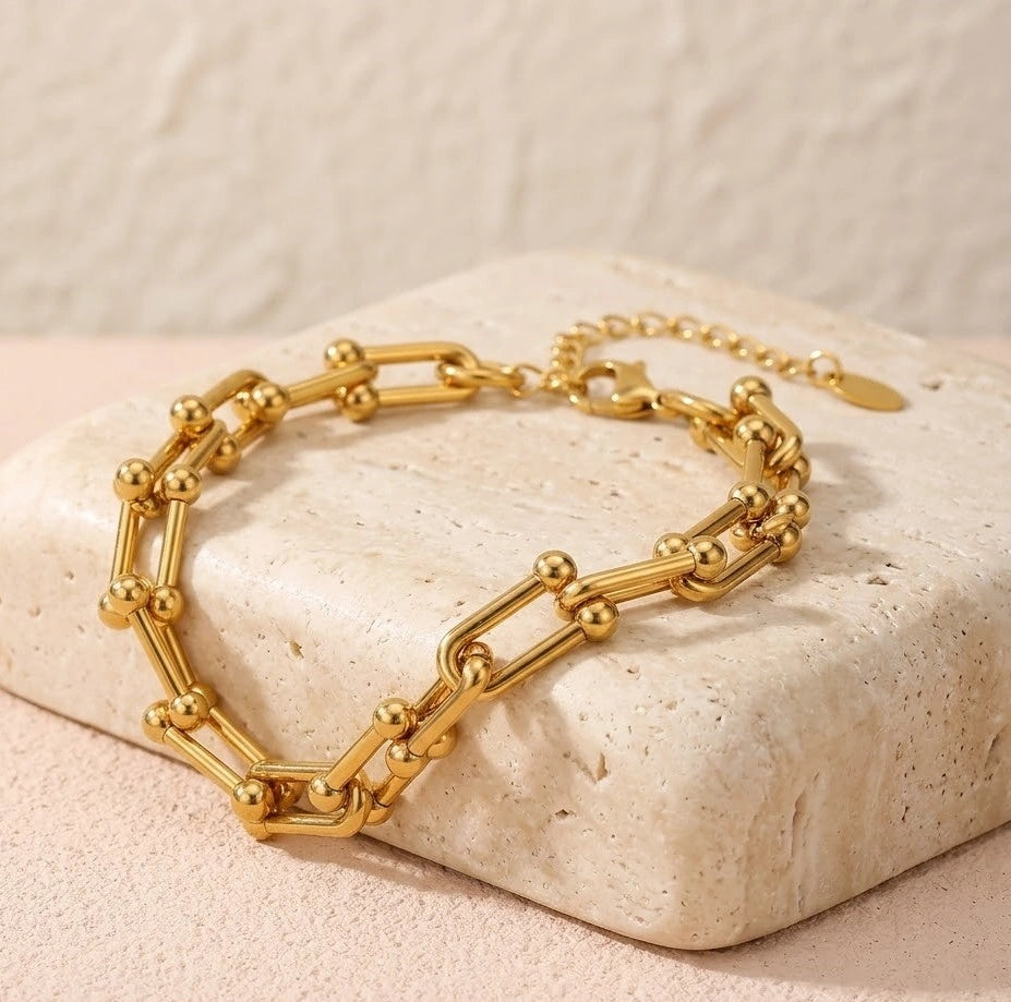 Anti-Tarnish Chunky Link Chain Bracelet | Premium Fashion Jewelry