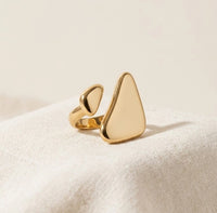 Abstract Geometric Statement Ring - Anti Tarnish Fashion Jewelry