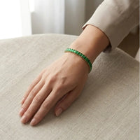 Old Money Emerald & Gold 3-Piece Bracelet Stack - Anti Tarnish