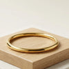 Minimalist Thick Gold Plated Bangle - Anti Tarnish Everyday Wear ( baby size)