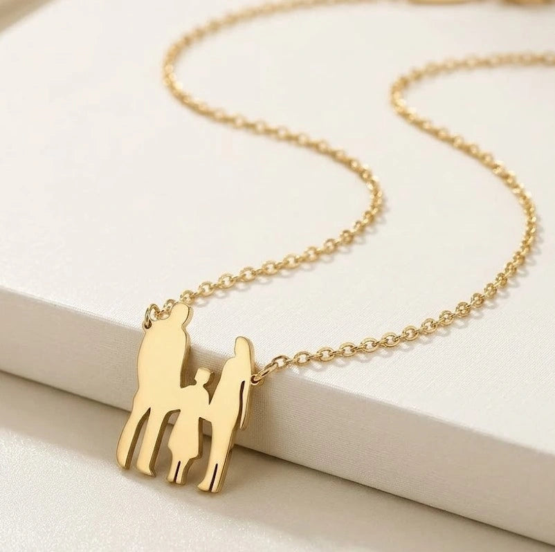 Family Silhouette Necklace - Anti-Tarnish Fashion Jewelry