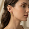 Anti-Tarnish Gold Plated Crystal Butterfly Tassel Earrings