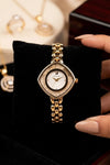 Premium Crystal Dial Anti-Tarnish Gold Plated Watch for Women