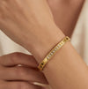 Minimalist CZ Stone Anti-Tarnish Gold-Plated Bracelet for Women