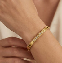 Minimalist CZ Stone Anti-Tarnish Gold-Plated Bracelet for Women