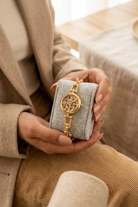 Leopard Print Dial Anti-Tarnish Gold Plated Watch for Women | Moncheri Jewels