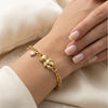 Teddy Bear & Heart Charm Bracelet | Anti-Tarnish Gold-Plated
