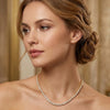 Anti-Tarnish Gold Plated CZ Tennis Necklace | Minimalist Everyday Choker