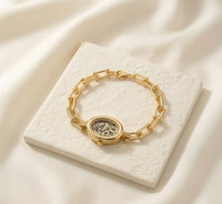 Anti-Tarnish Gold Plated Leopard Dial Chain Watch Bracelet | Moncheri Jewels