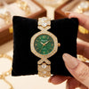 Emerald Aura Crystal Watch - Anti-Tarnish Gold Plated