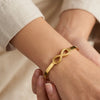 Eternal Infinity Bangle | Anti-Tarnish Gold Plated Bracelet ( Baby size )