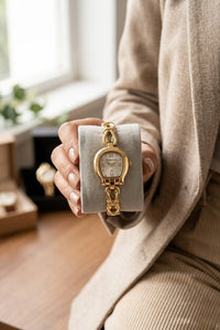 The 'It Girl' Vintage Cushion Anti-Tarnish Gold Plated Watch