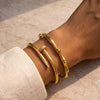 Edgy Meets Earthy: Bamboo & Nail Anti-Tarnish Bracelet Stack