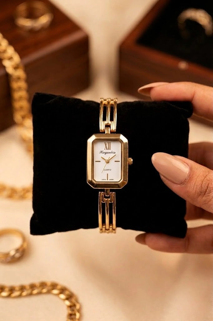 The 'Old Money' Vintage Gold Plated Watch | Anti-Tarnish Quartz