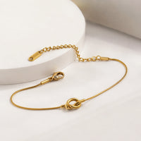 Infinity Knot Gold Plated Bracelet - Anti Tarnish Everyday Wear