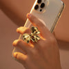 Bow Ring Gold Plated – Anti-Tarnish Coquette Ribbon Design Adjustable Finger Ring for Women