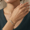 Baguette CZ Zigzag Tennis Bracelet - Anti Tarnish Finish