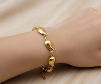 Korean Teardrop Gold-Plated Bracelet - Anti-Tarnish & Waterproof
