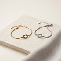 Love Knot Anti-Tarnish Gold Plated Bracelet - Minimalist Everyday Wear