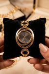 The "Aurelia" Interlocking Gold Plated Watch | Anti-Tarnish
