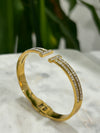 T-Letter Luxury Anti-Tarnish Gold Plated Bracelet for Women