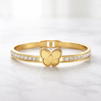 Summer Glow 3-Piece Gold-Plated Bracelet Stack | Shell & Crystal Charms