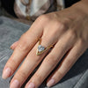 Chevron V-Shape Heart Ring | Anti-Tarnish Gold Plated