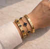 The "It-Girl" Black Clover & Bangle Stack - 3 Piece Anti-Tarnish Set