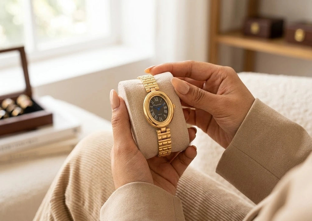 The Vienna Vintage Watch - Midnight Noir