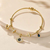 Evil Eye Charm Bracelet - Anti-Tarnish Gold Plated | Women's Jewelry
