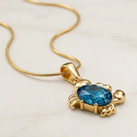 ocean-blue-crab-pendant-necklace-anti-tarnish